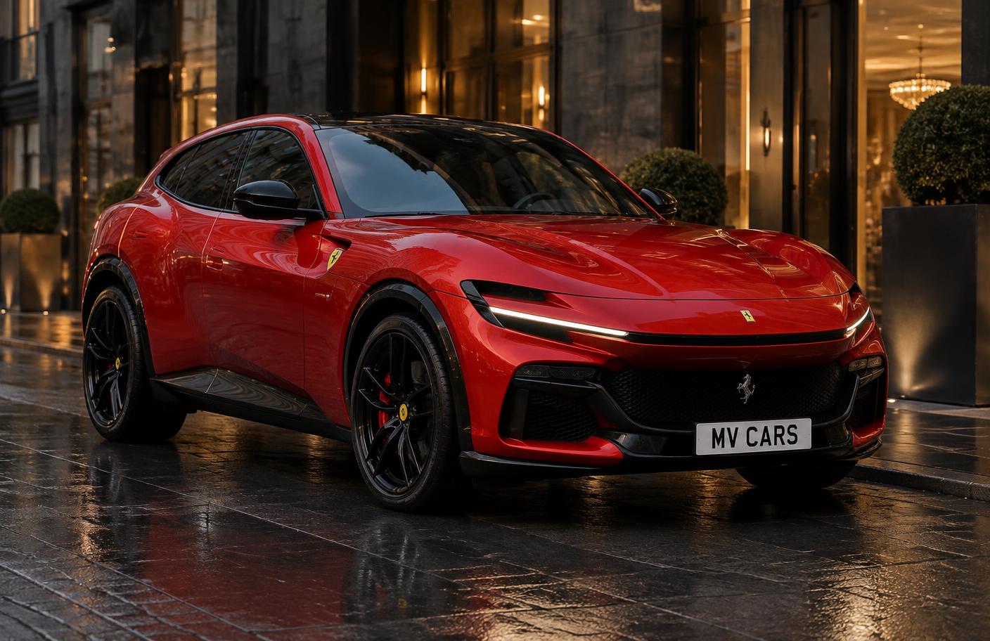 Ferrari Purosangue in Rosso Corsa