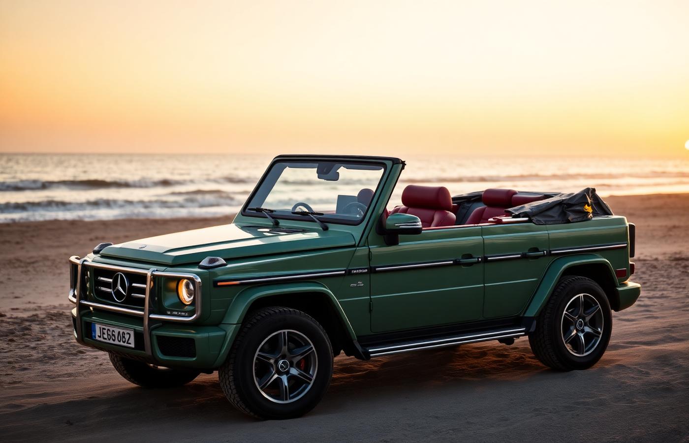 Mercedes G-Class Cabriolet in Signal Green